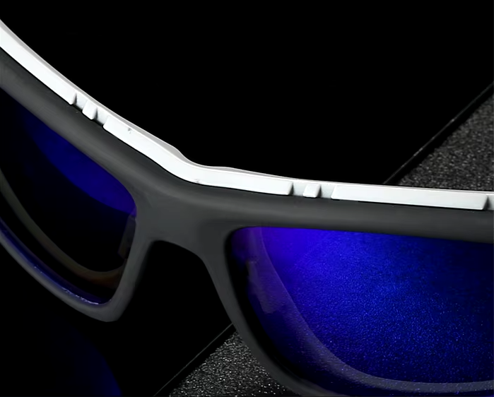 Nearsighted Prescription Sunglasses with Night Vision Lenses – Polarized Sports Sunglasses for Men - Blue-Black