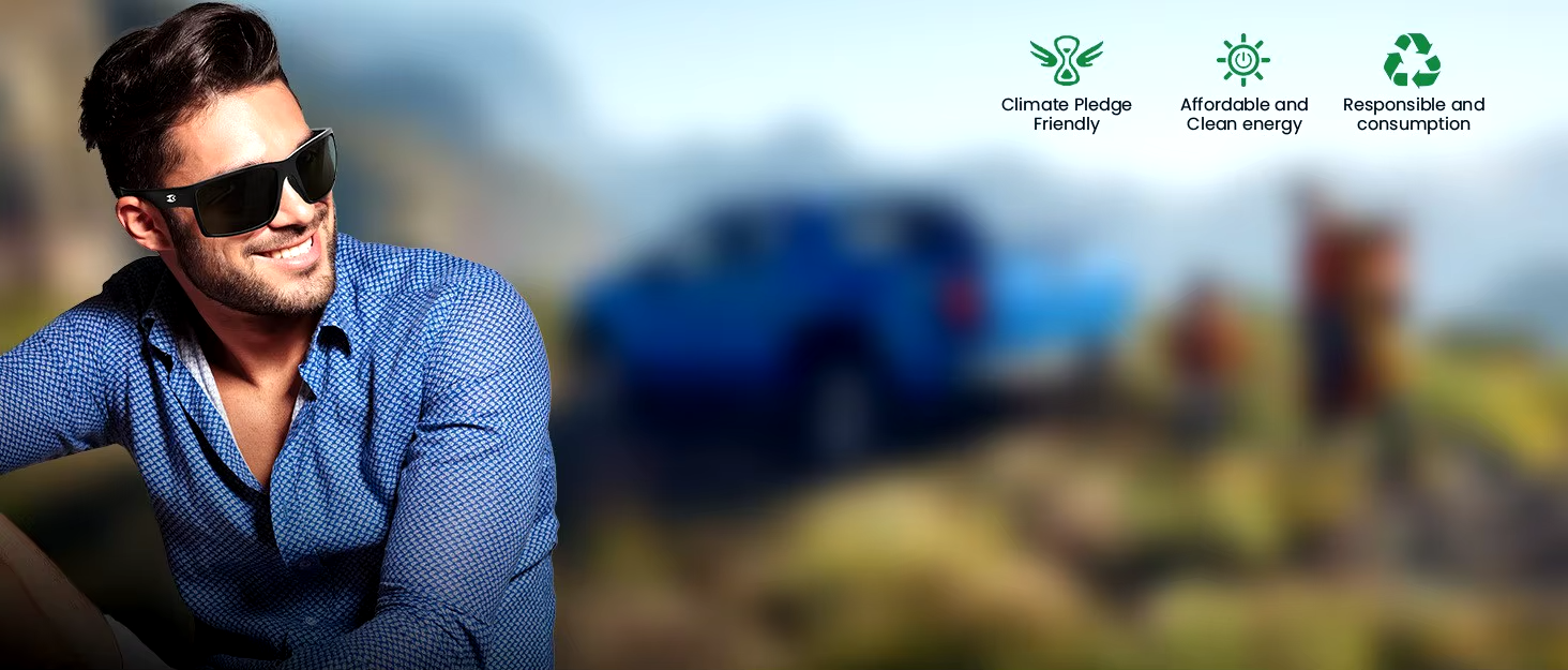 Polarized Sunglasses Casual Unisex - Blue