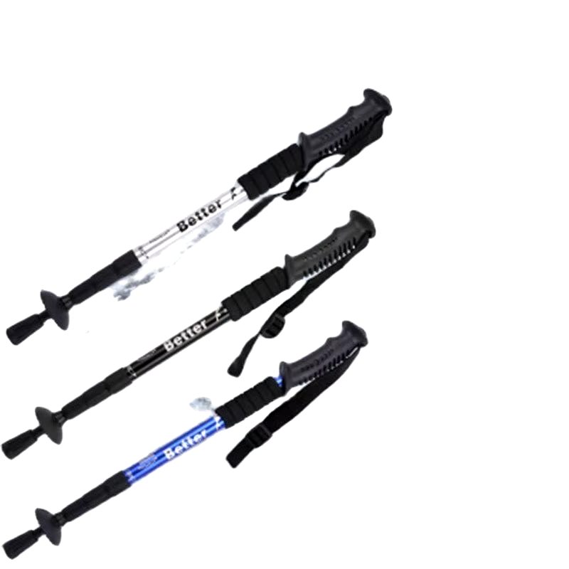 Outdoor Camping Telescopic Sticks / Poles – Alloy 4 Section Hiking Walking Sticks / Poles