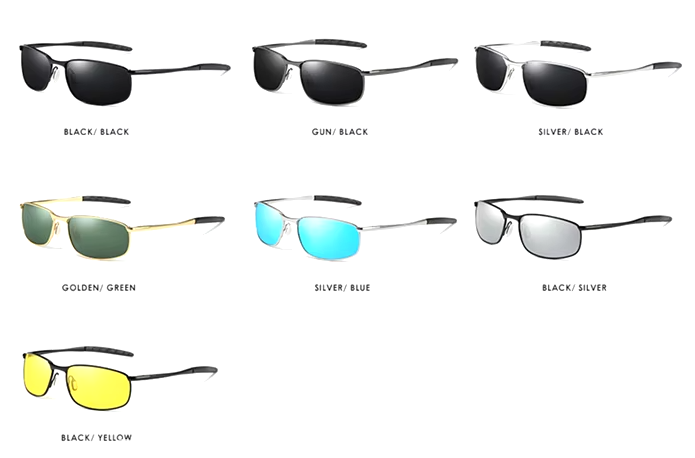 Polarized Men's Sunglasses casual Black-Grey