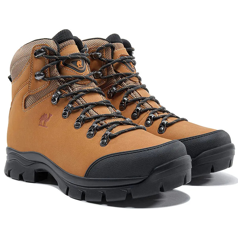 GOLDEN CAMEL Hiking Shoes – Waterproof Genuine Leather Boots