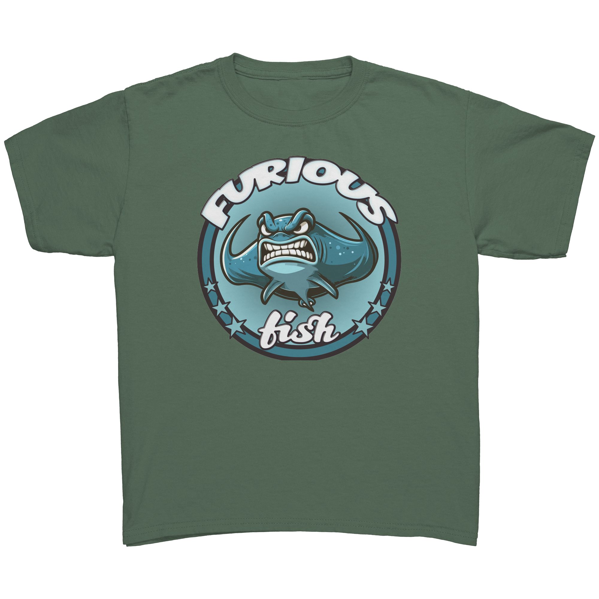 Aero_the_Stingray_T-Shirt__Children_Military_Green_Mockup.png