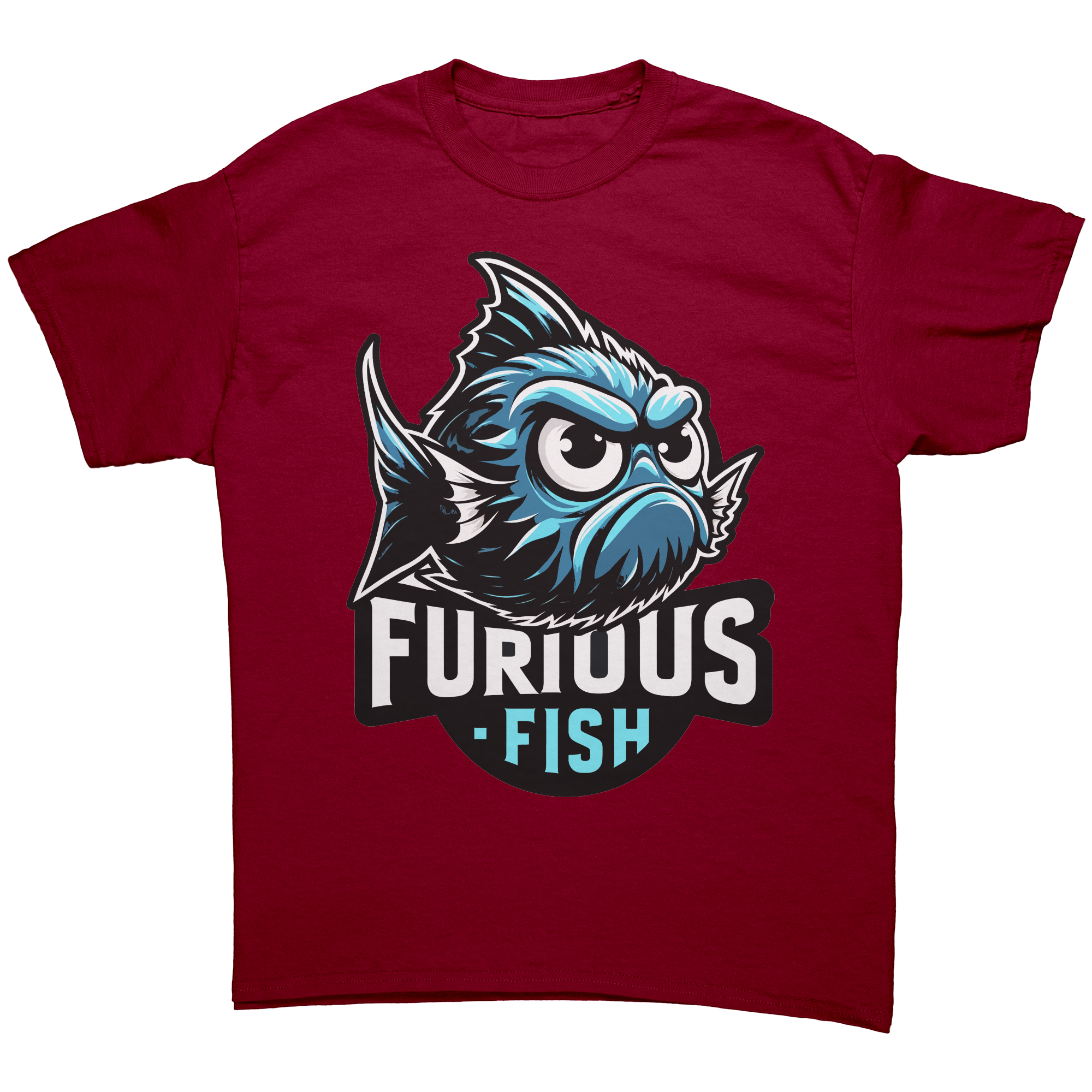 Christine the Blue Chromis T-shirt – Furious Fish Collection (Adult Unisex)