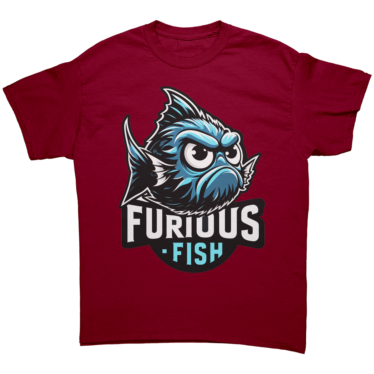 Christine the Blue Chromis T-shirt – Furious Fish Collection (Adult Unisex)