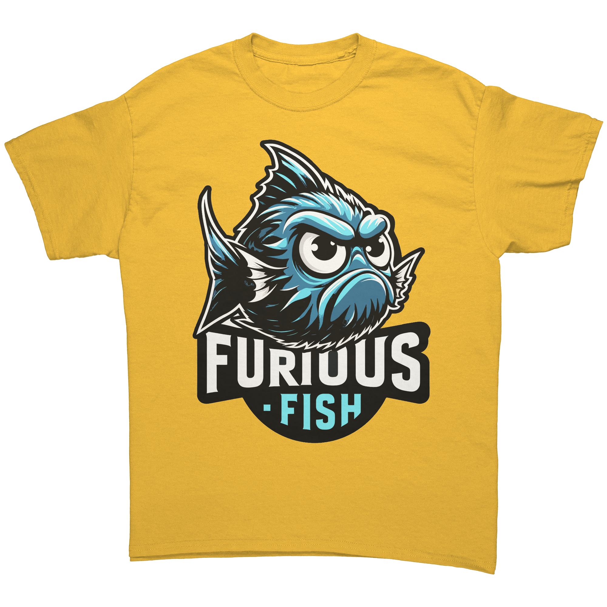 Christine the Blue Chromis T-shirt – Furious Fish Collection (Adult Unisex)