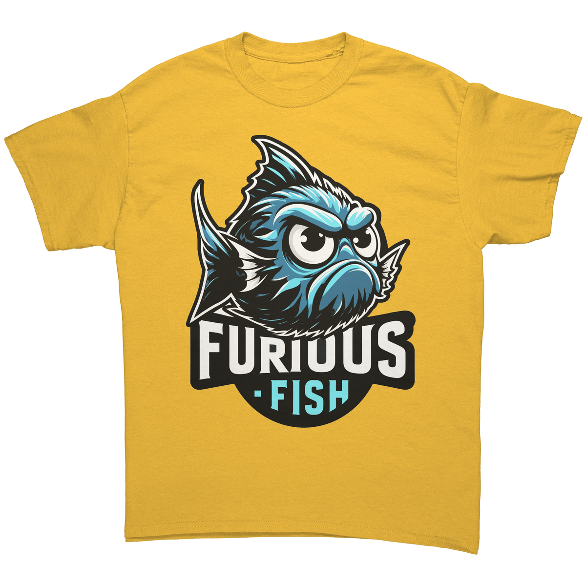 Christine the Blue Chromis T-shirt – Furious Fish Collection (Adult Unisex)