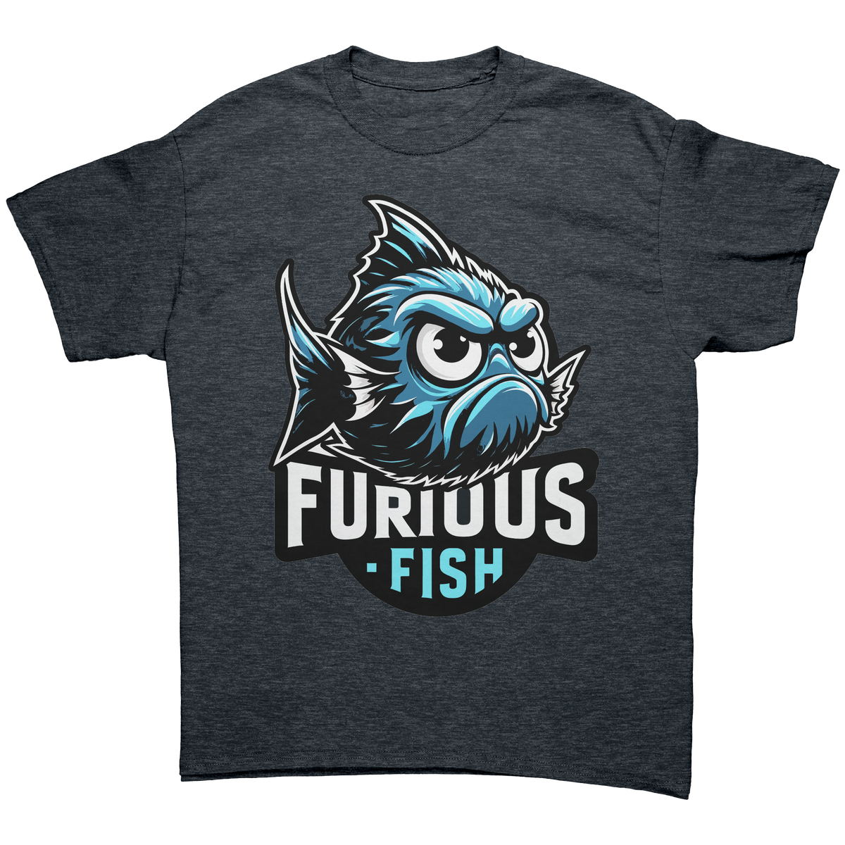 Christine the Blue Chromis T-shirt – Furious Fish Collection (Adult Unisex)