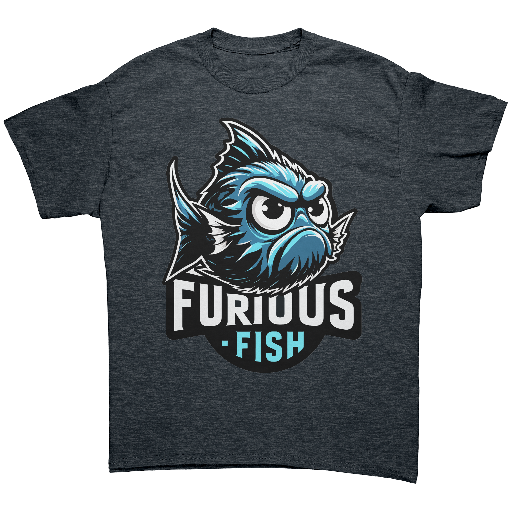 Christine the Blue Chromis T-shirt – Furious Fish Collection (Adult Unisex)
