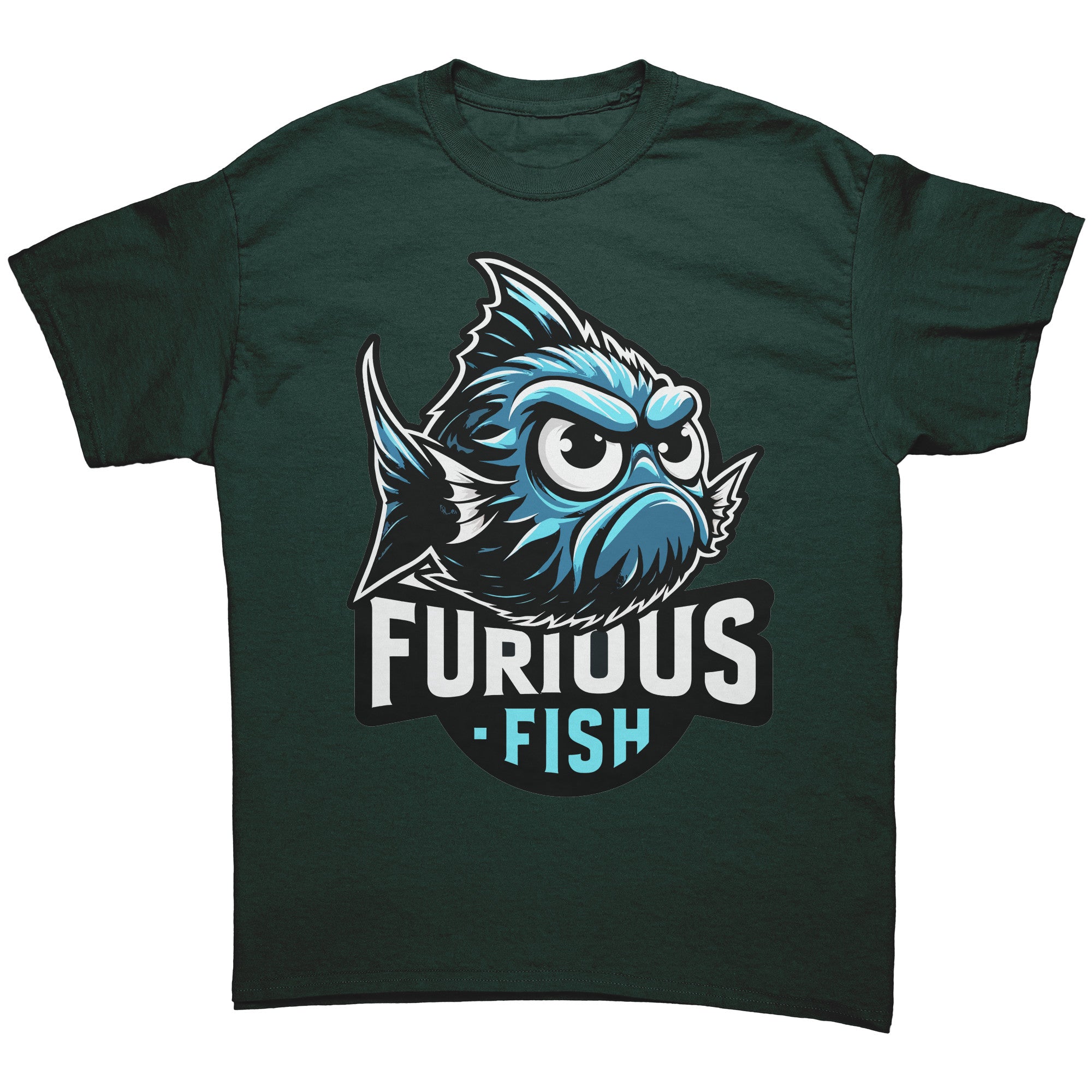 Christine the Blue Chromis T-shirt – Furious Fish Collection (Adult Unisex)