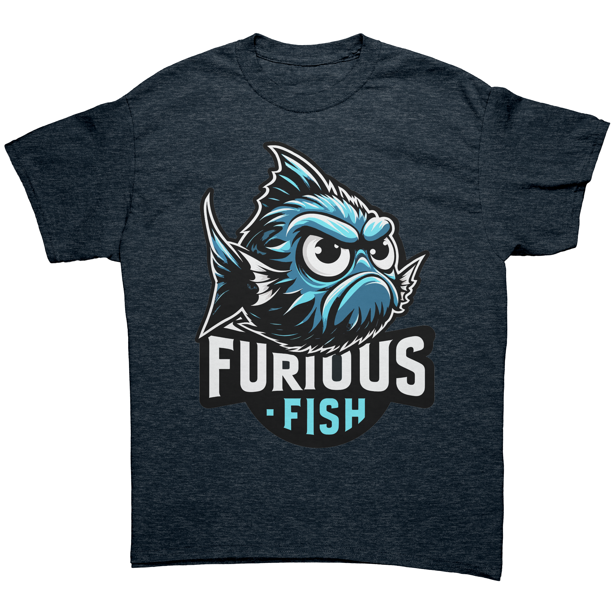 Christine the Blue Chromis T-shirt – Furious Fish Collection (Adult Unisex)