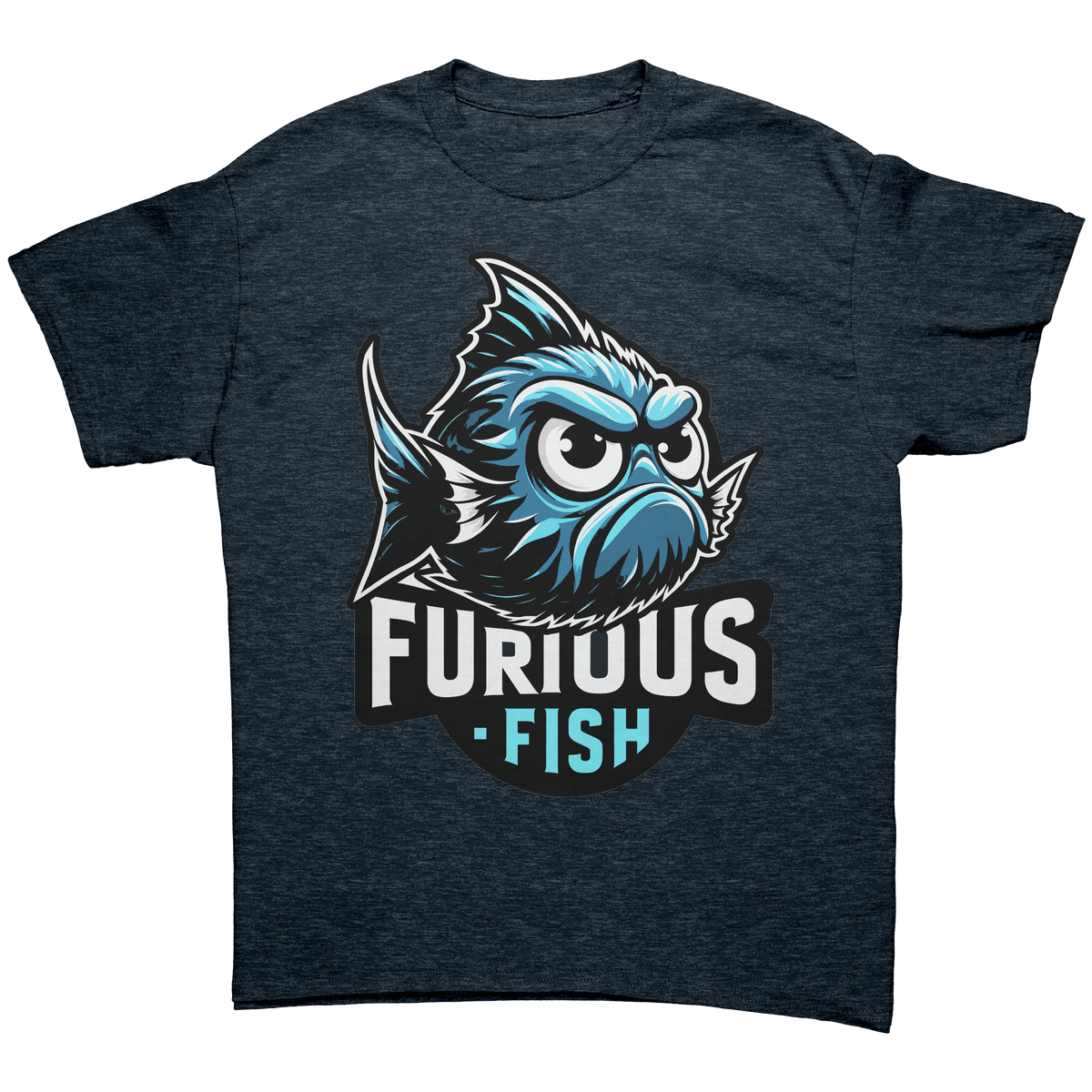 Christine the Blue Chromis T-shirt – Furious Fish Collection (Adult Unisex)