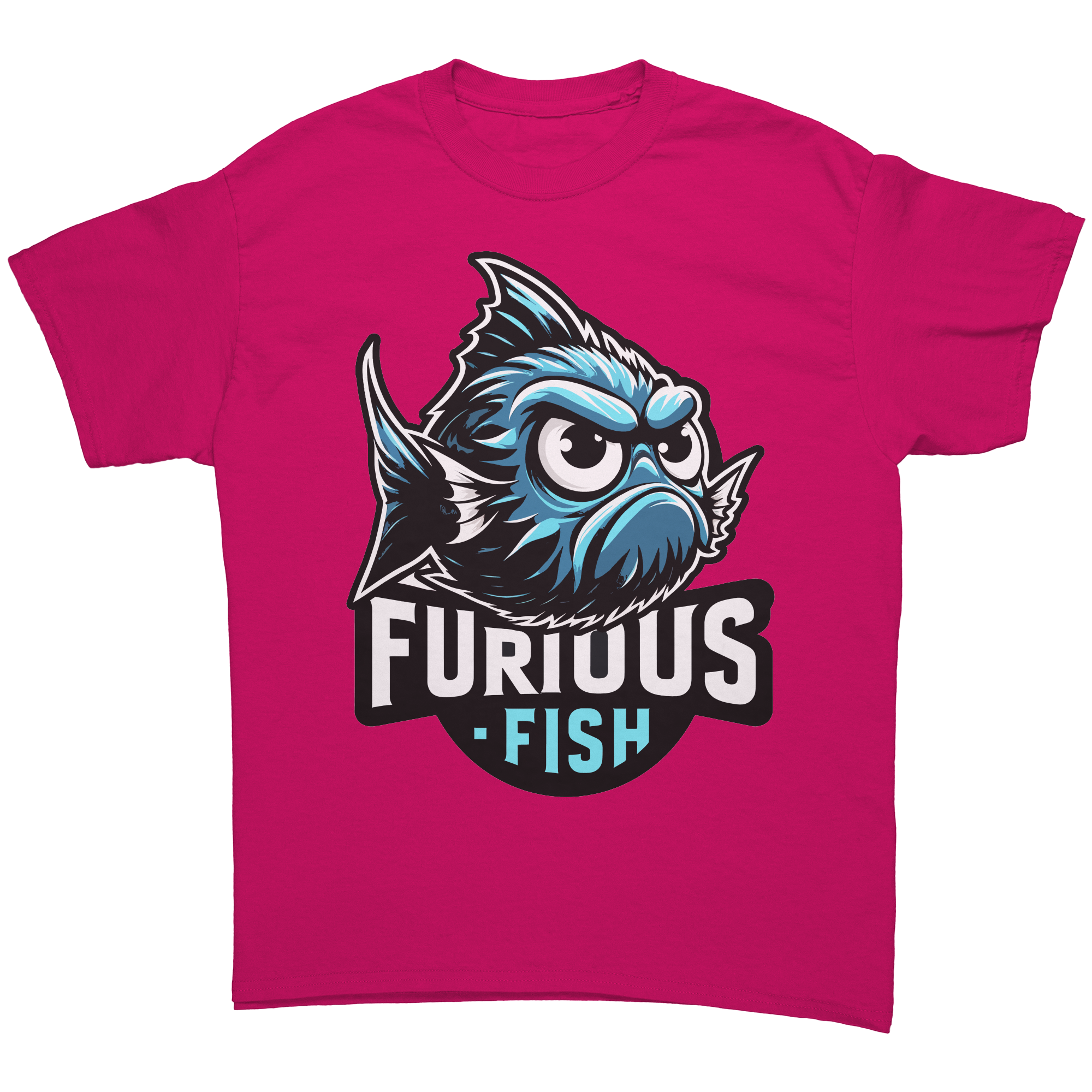 Christine the Blue Chromis T-shirt – Furious Fish Collection (Adult Unisex)