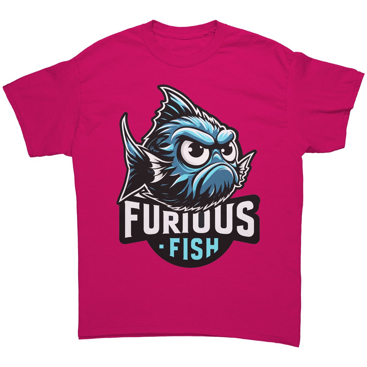 Christine the Blue Chromis T-shirt – Furious Fish Collection (Adult Unisex)