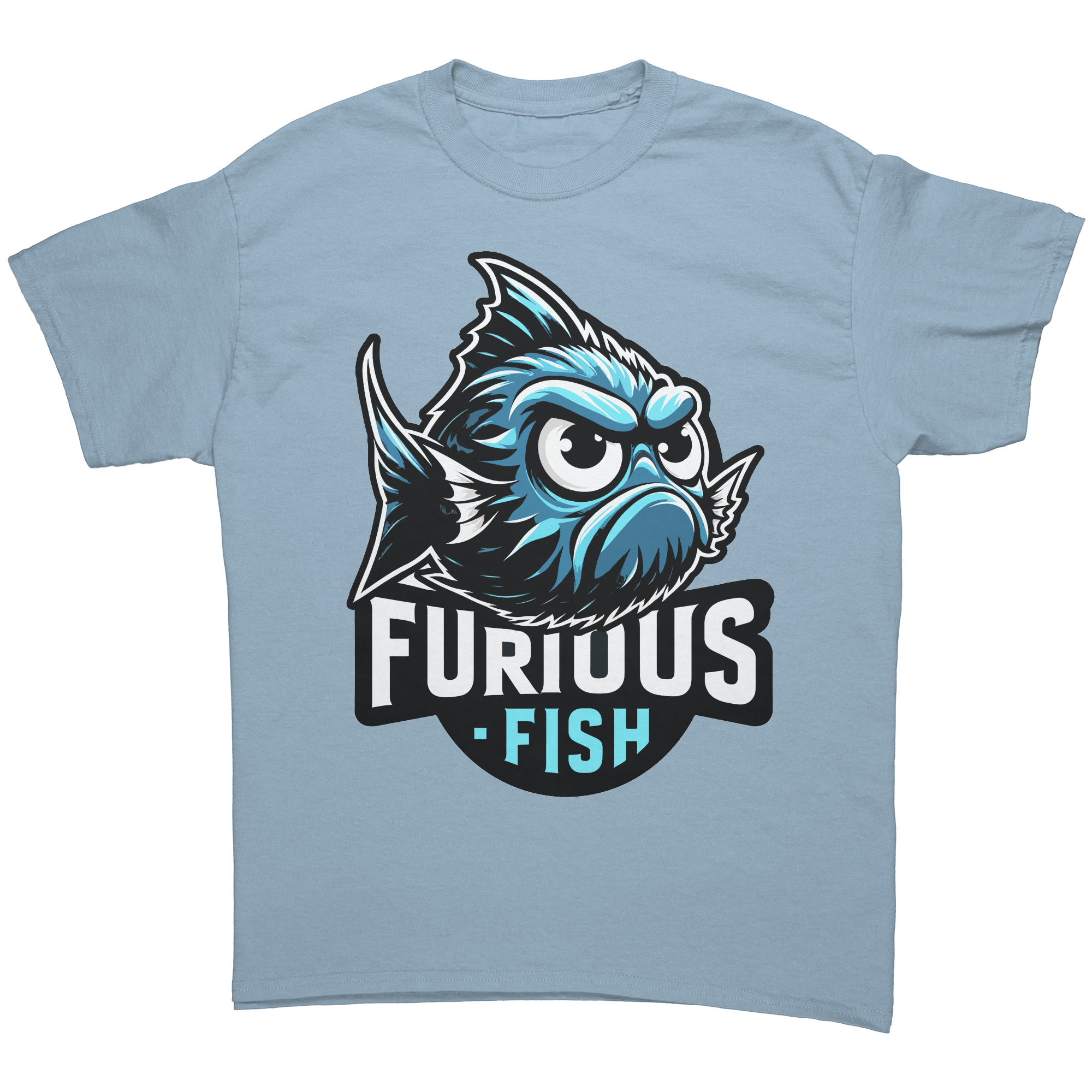 Christine the Blue Chromis T-shirt – Furious Fish Collection (Adult Unisex)