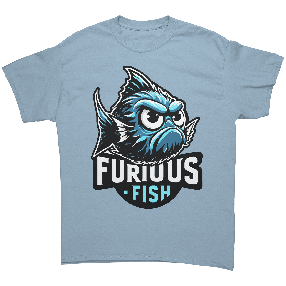 Christine the Blue Chromis T-shirt – Furious Fish Collection (Adult Unisex)