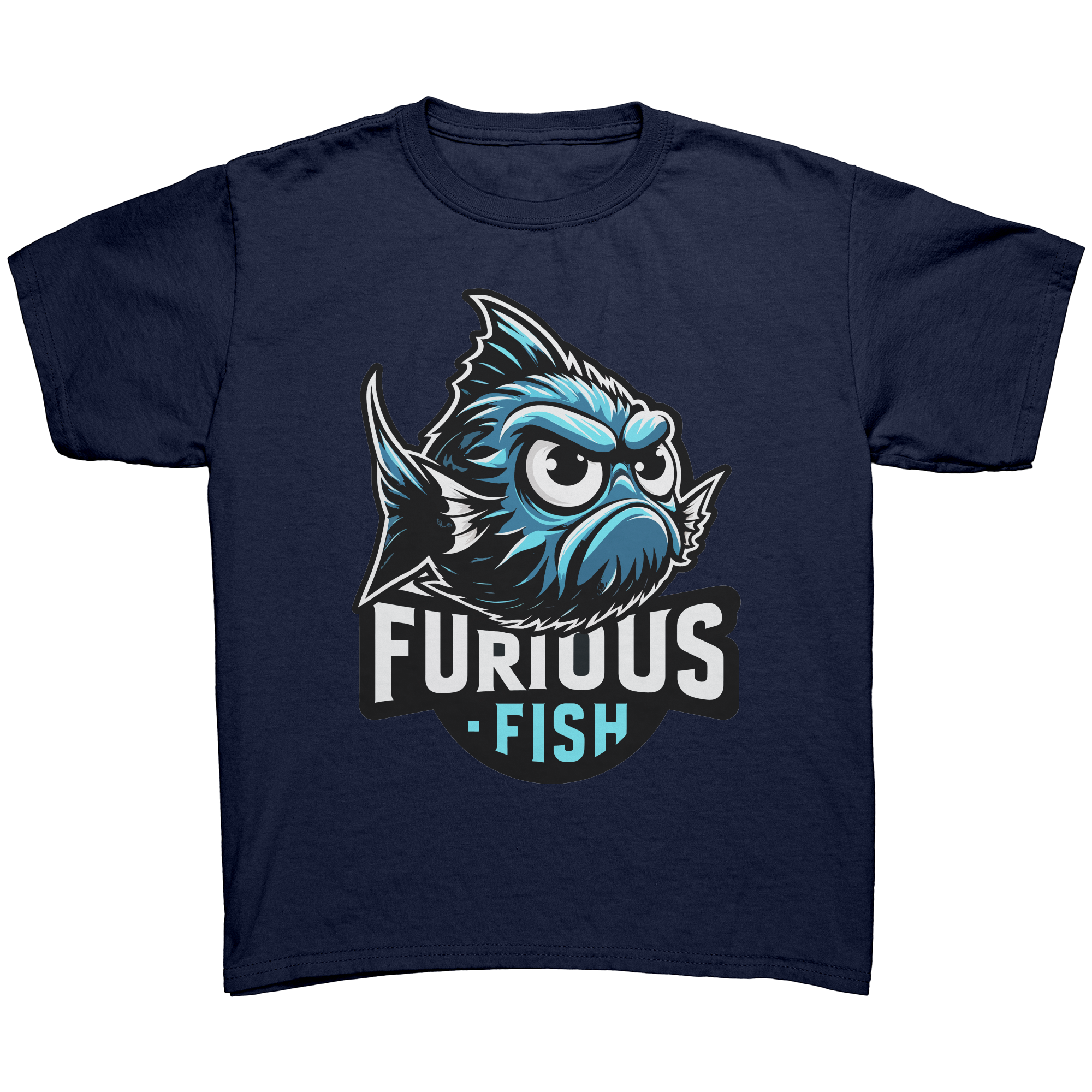 Christine the Blue Chromis T-shirt – Furious Fish Collection (Children's Unisex)