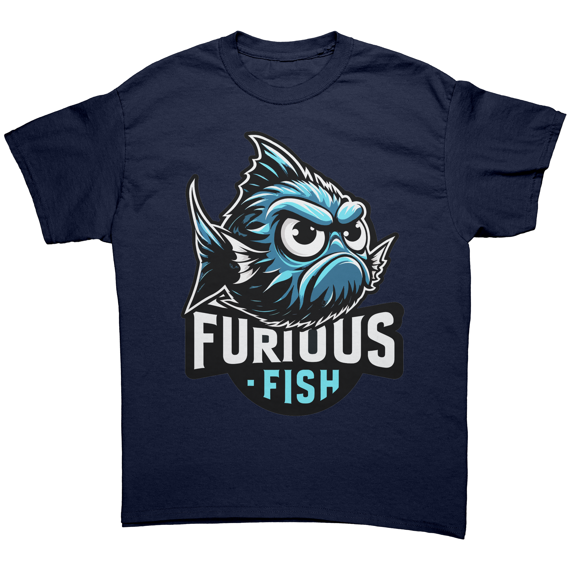 Christine the Blue Chromis T-shirt – Furious Fish Collection (Adult Unisex)