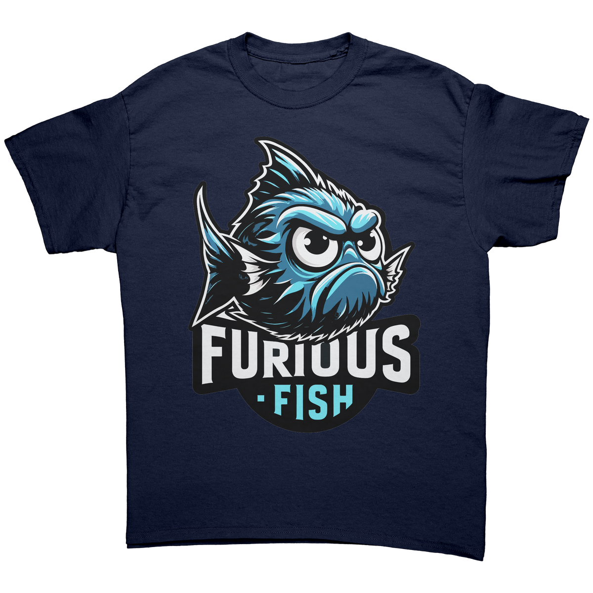 Christine the Blue Chromis T-shirt – Furious Fish Collection (Adult Unisex)
