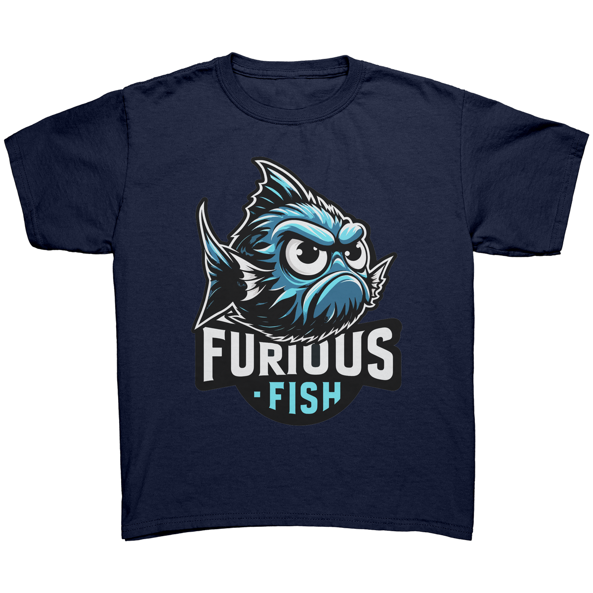 Christine the Blue Chromis T-shirt – Furious Fish Collection (Adult Unisex)