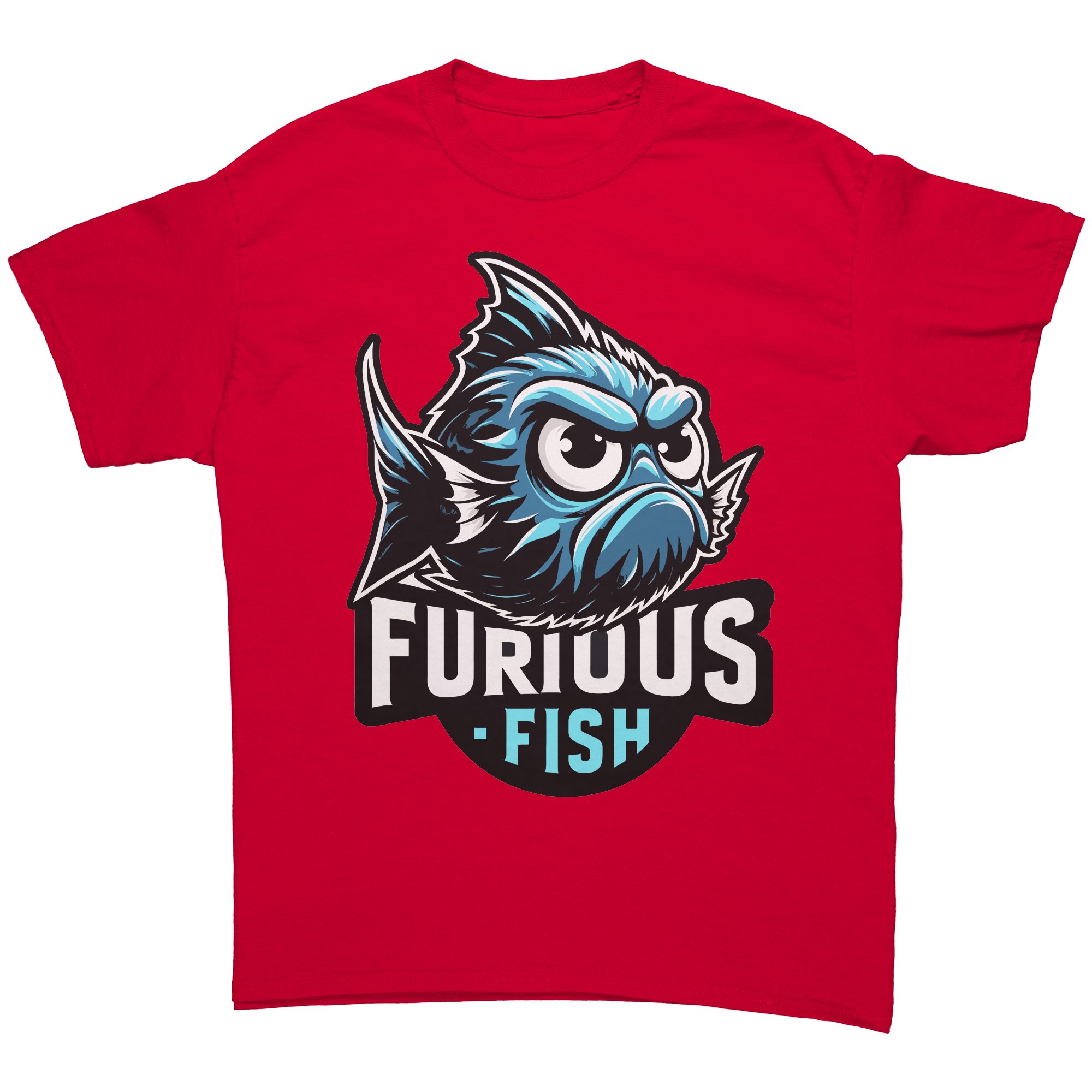 Christine the Blue Chromis T-shirt – Furious Fish Collection (Adult Unisex)