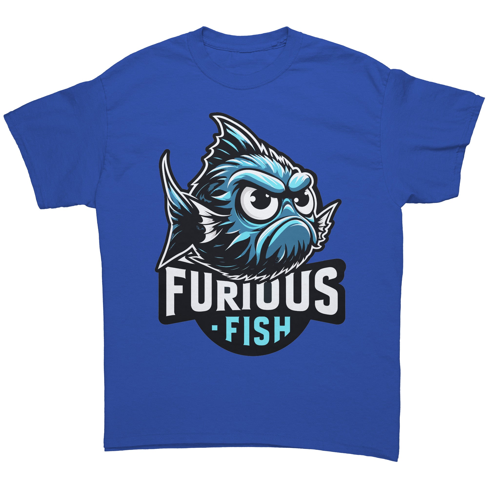 Christine the Blue Chromis T-shirt – Furious Fish Collection (Adult Unisex)