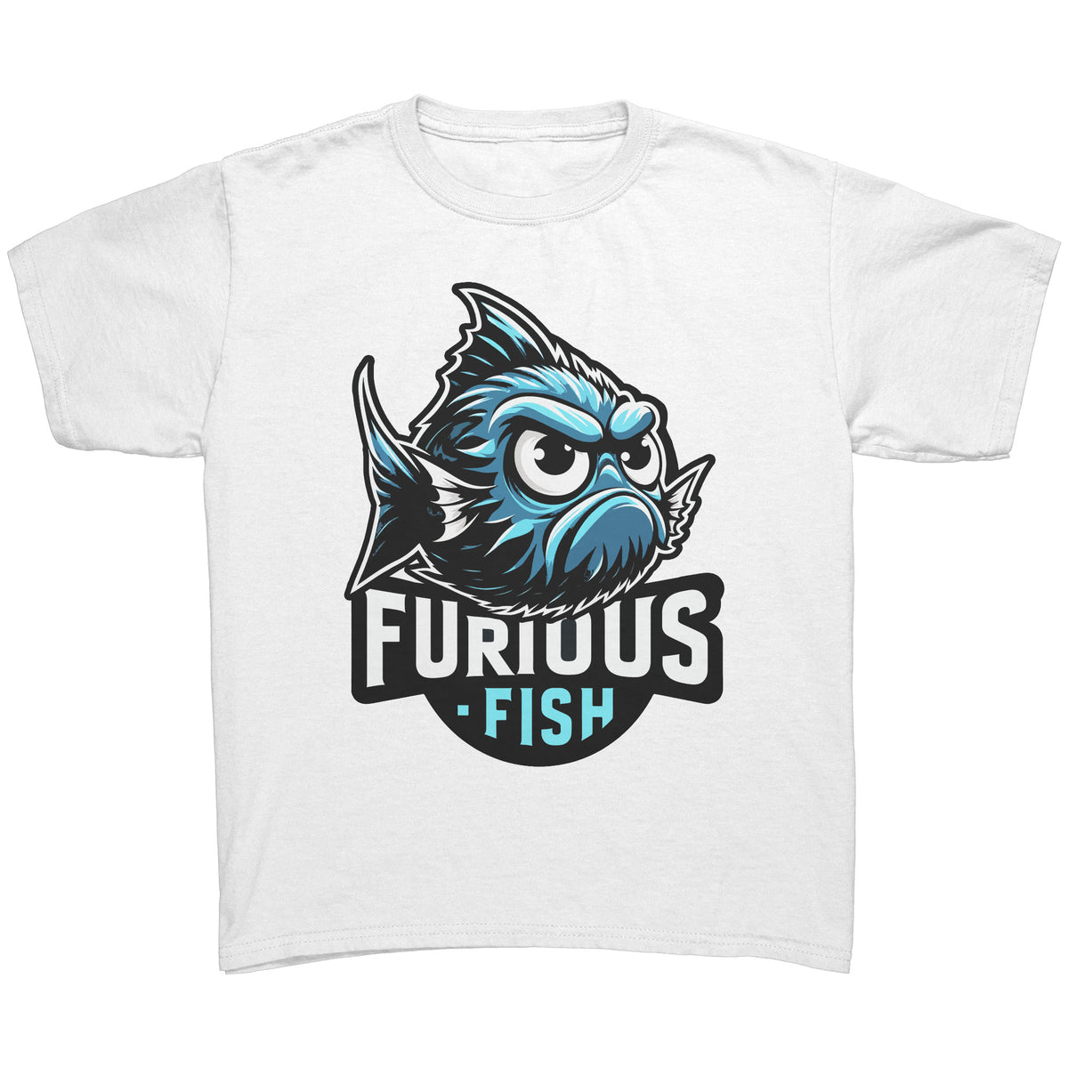 Christine the Blue Chromis T-shirt – Furious Fish Collection (Children's Unisex)