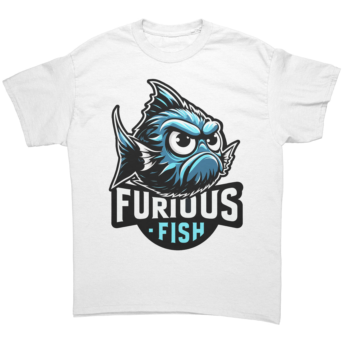 Christine the Blue Chromis T-shirt – Furious Fish Collection (Adult Unisex)
