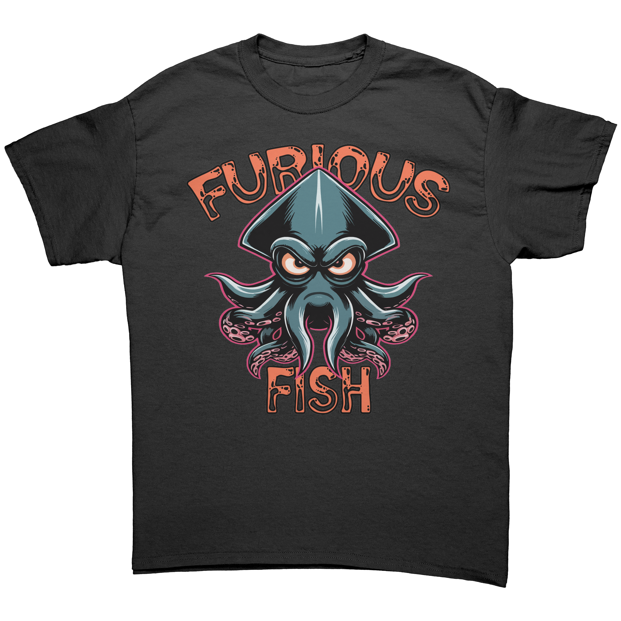 Dive into Fun with Squiggles the Squid! - Furious Fish (Adult Unisex)