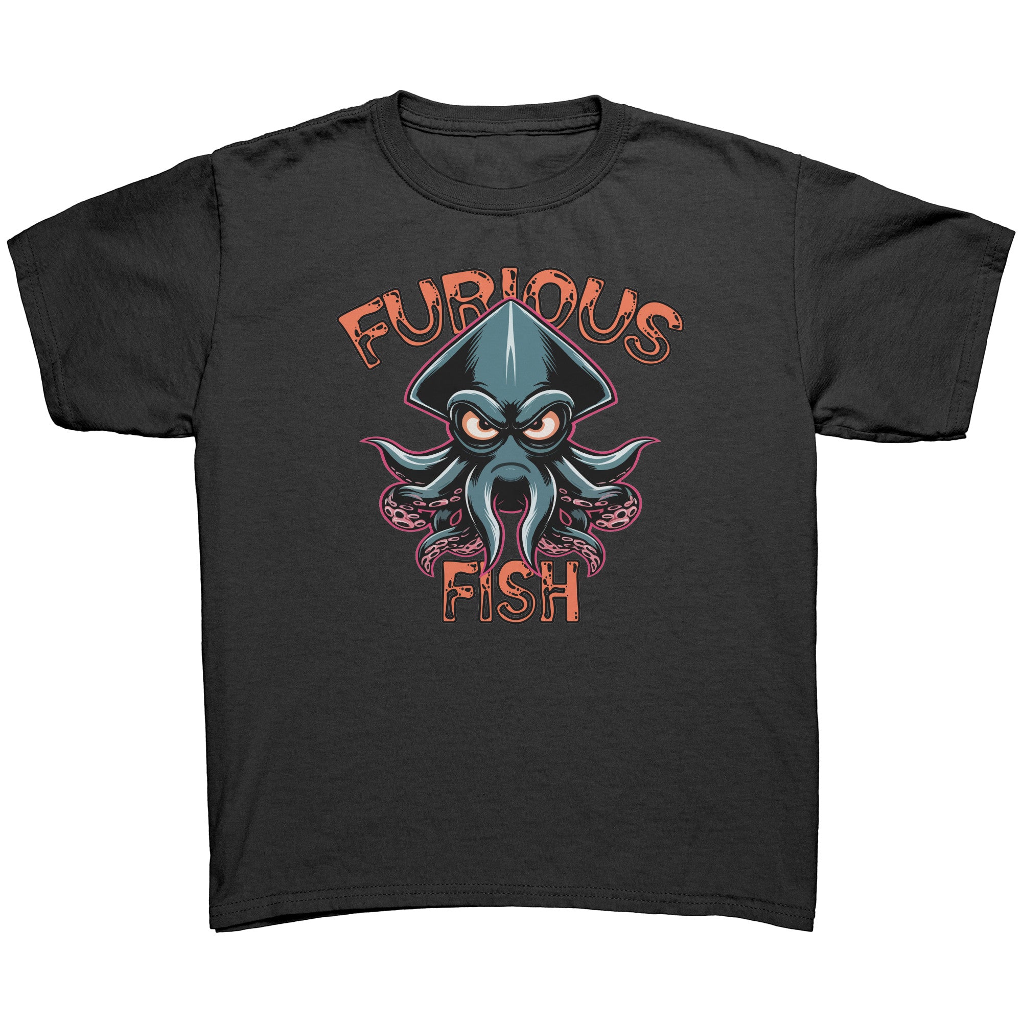 Dive into Fun with Squiggles the Squid! - Furious Fish (Children's Unisex)