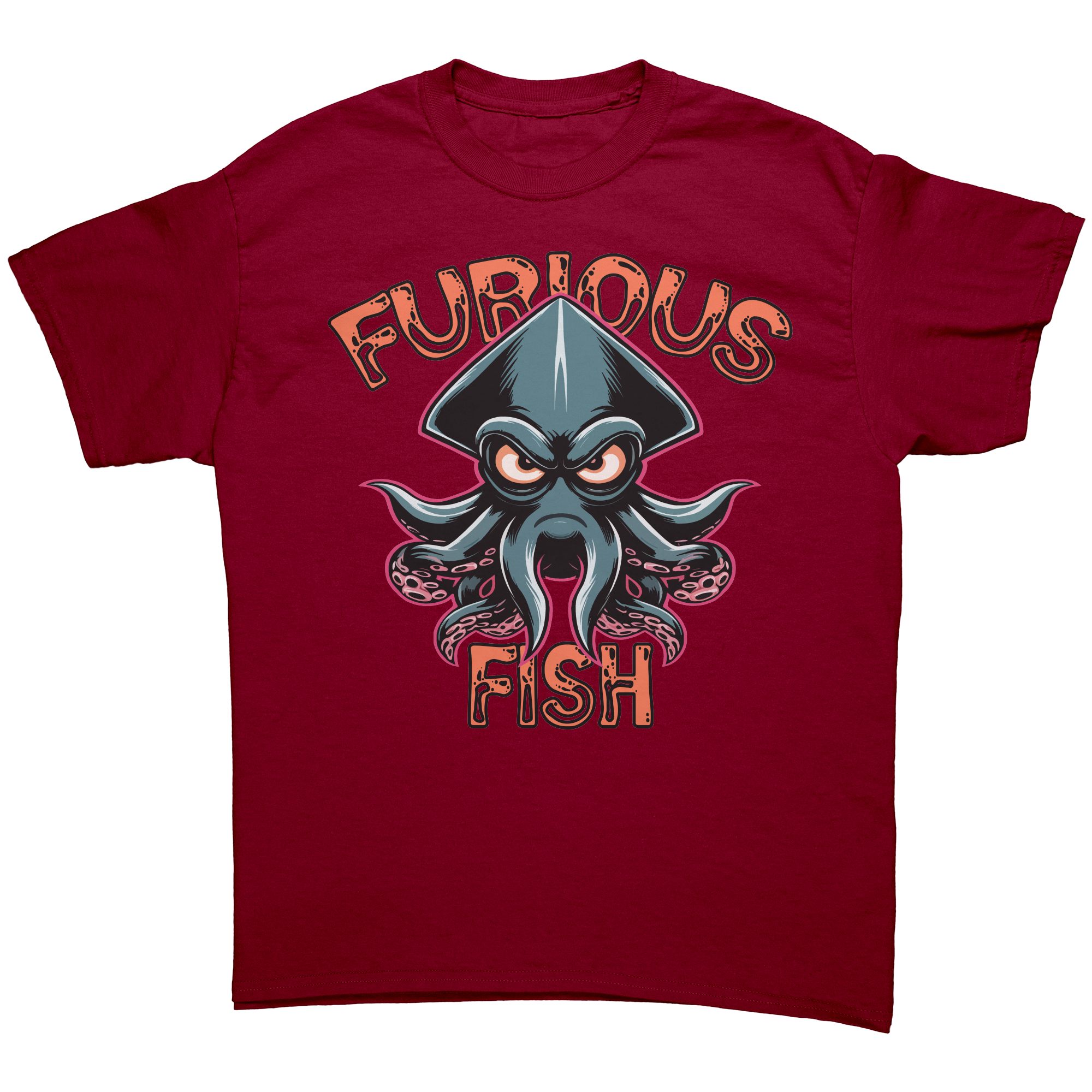 Dive into Fun with Squiggles the Squid! - Furious Fish (Adult Unisex)