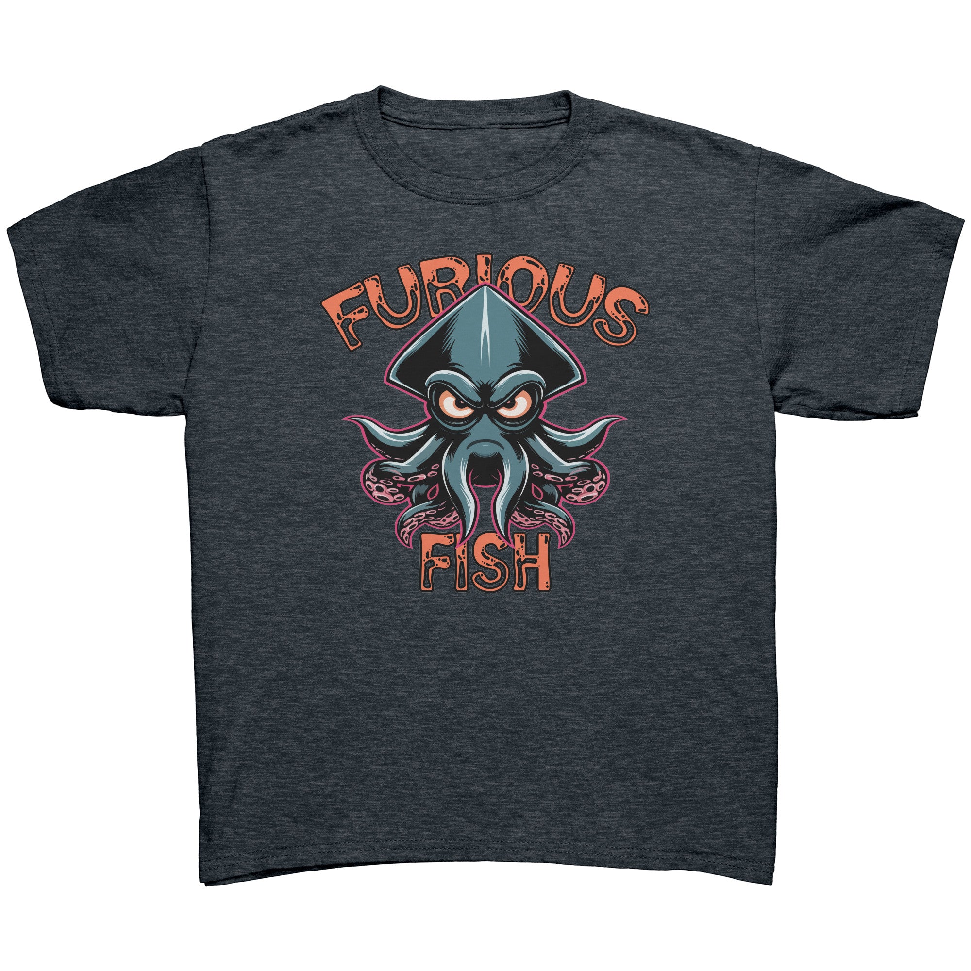 Dive into Fun with Squiggles the Squid! - Furious Fish (Children's Unisex)