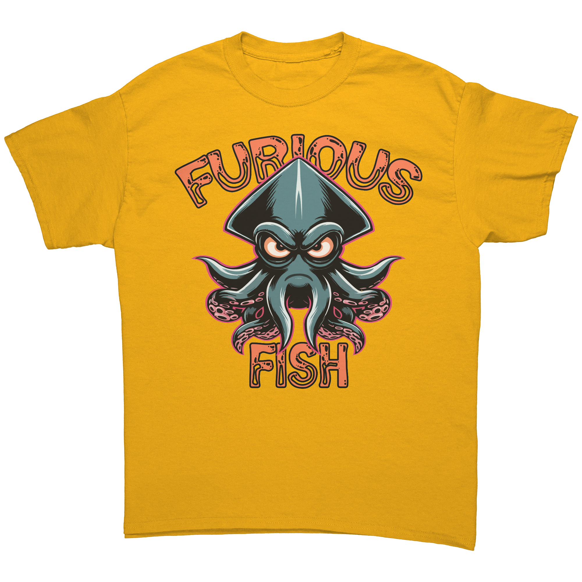 Dive into Fun with Squiggles the Squid! - Furious Fish (Adult Unisex)