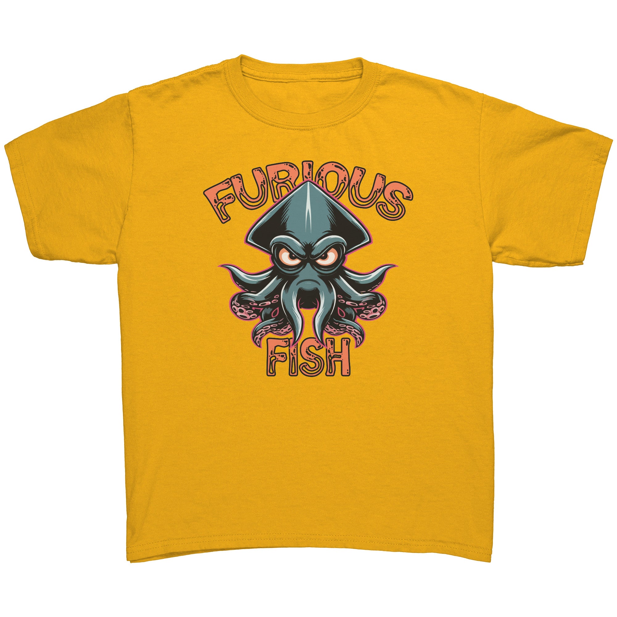 Dive into Fun with Squiggles the Squid! - Furious Fish (Children's Unisex)