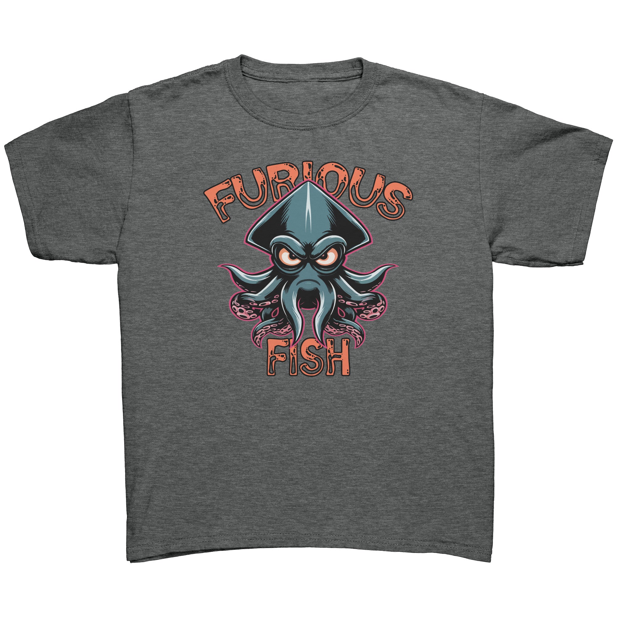 Dive into Fun with Squiggles the Squid! - Furious Fish (Children's Unisex)