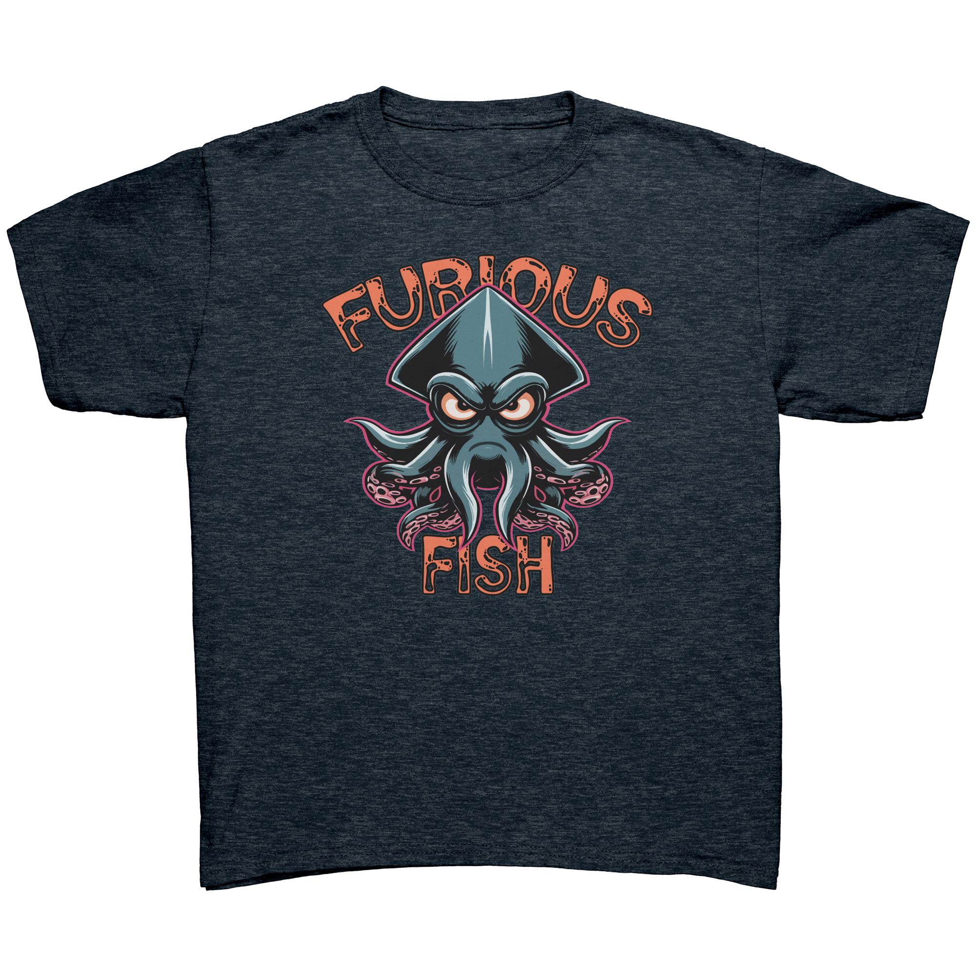Dive into Fun with Squiggles the Squid! - Furious Fish (Children's Unisex)