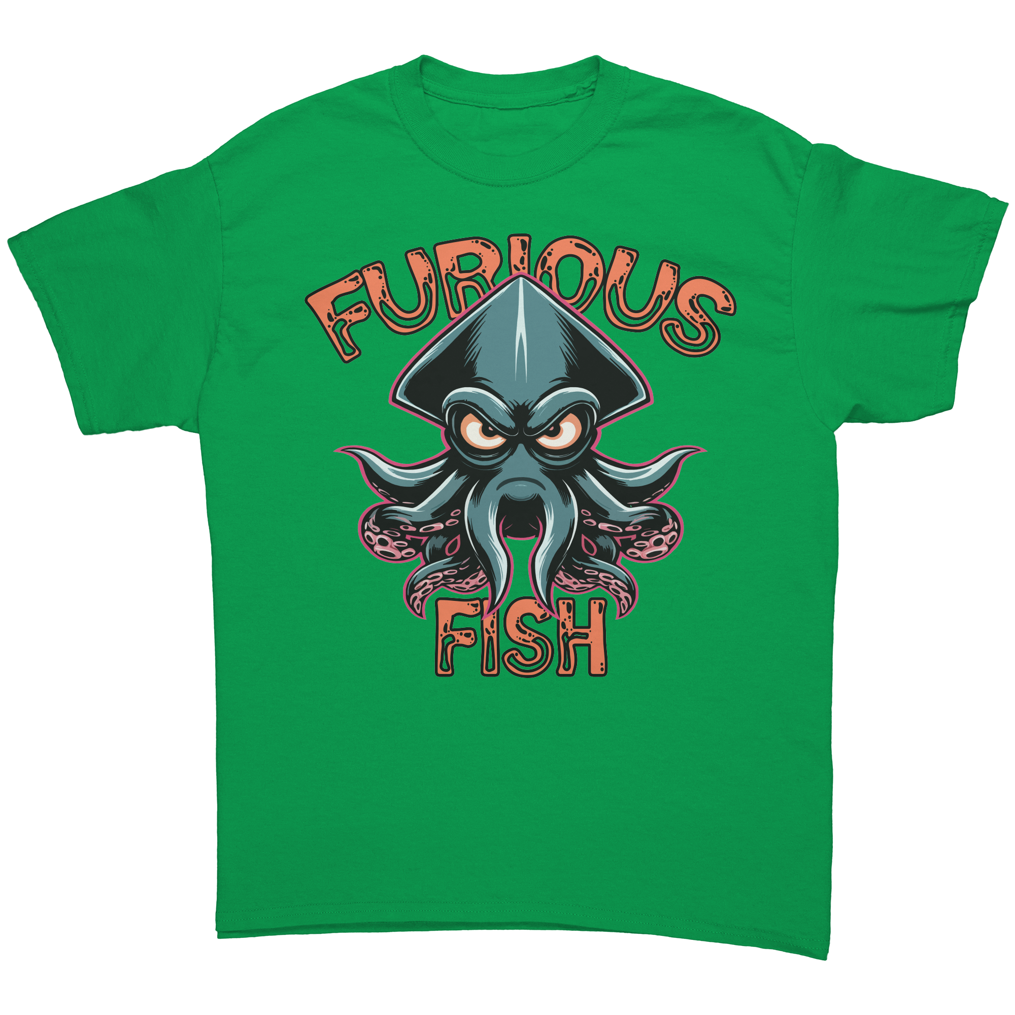 Dive into Fun with Squiggles the Squid! - Furious Fish (Adult Unisex)