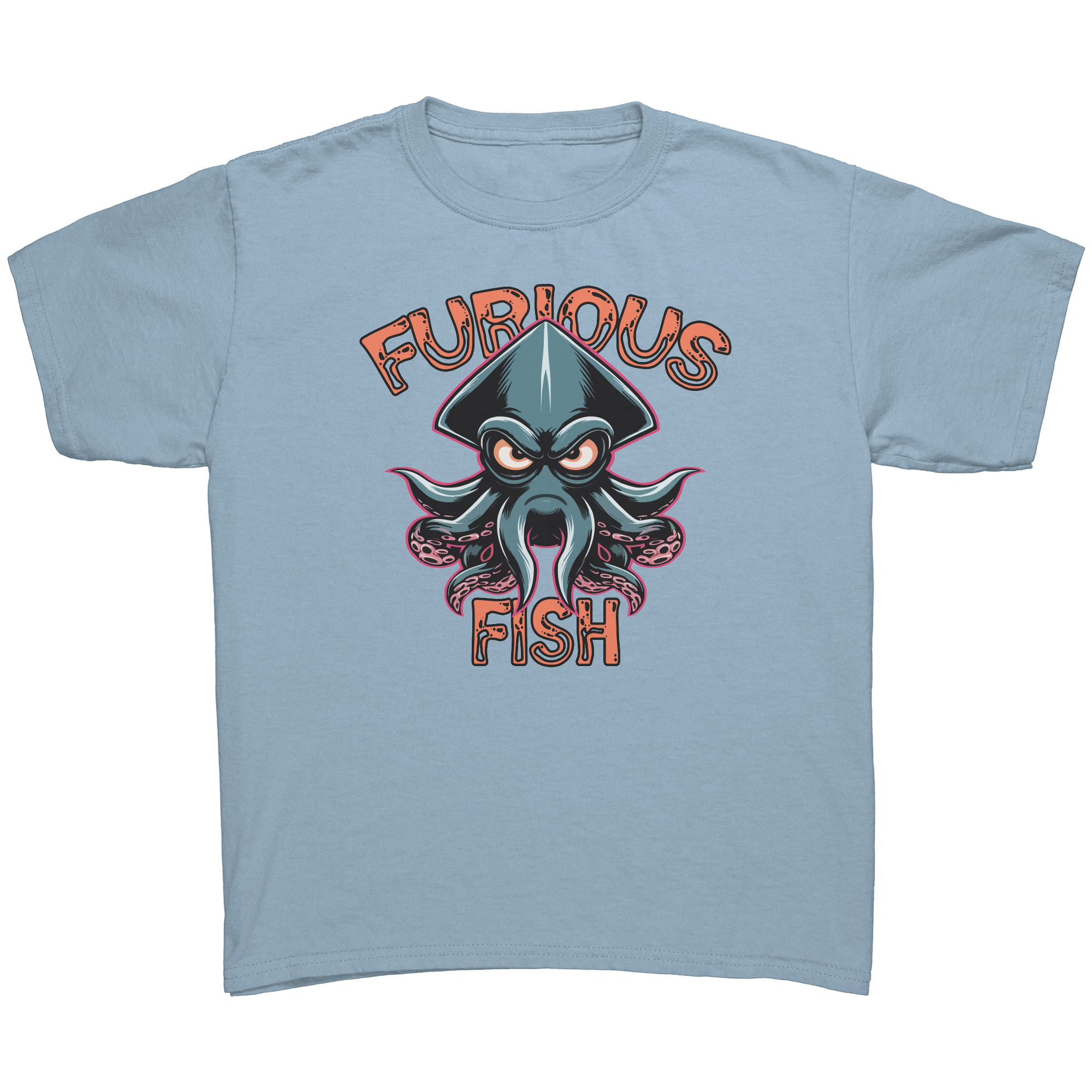 Dive into Fun with Squiggles the Squid! - Furious Fish (Children's Unisex)