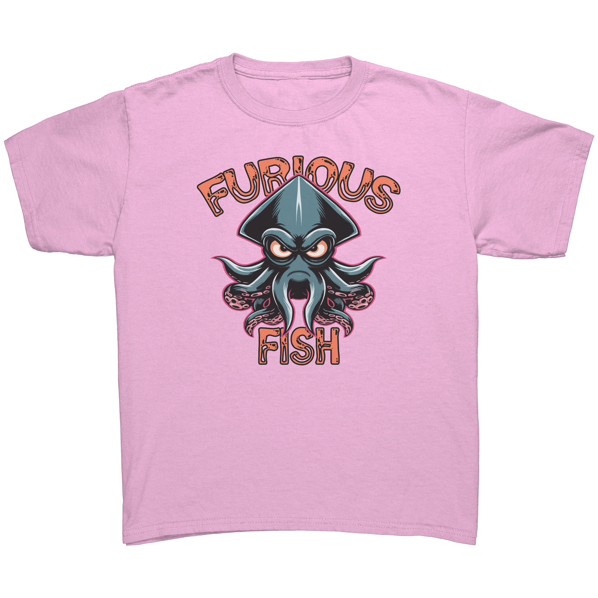 Dive into Fun with Squiggles the Squid! - Furious Fish (Children's Unisex)