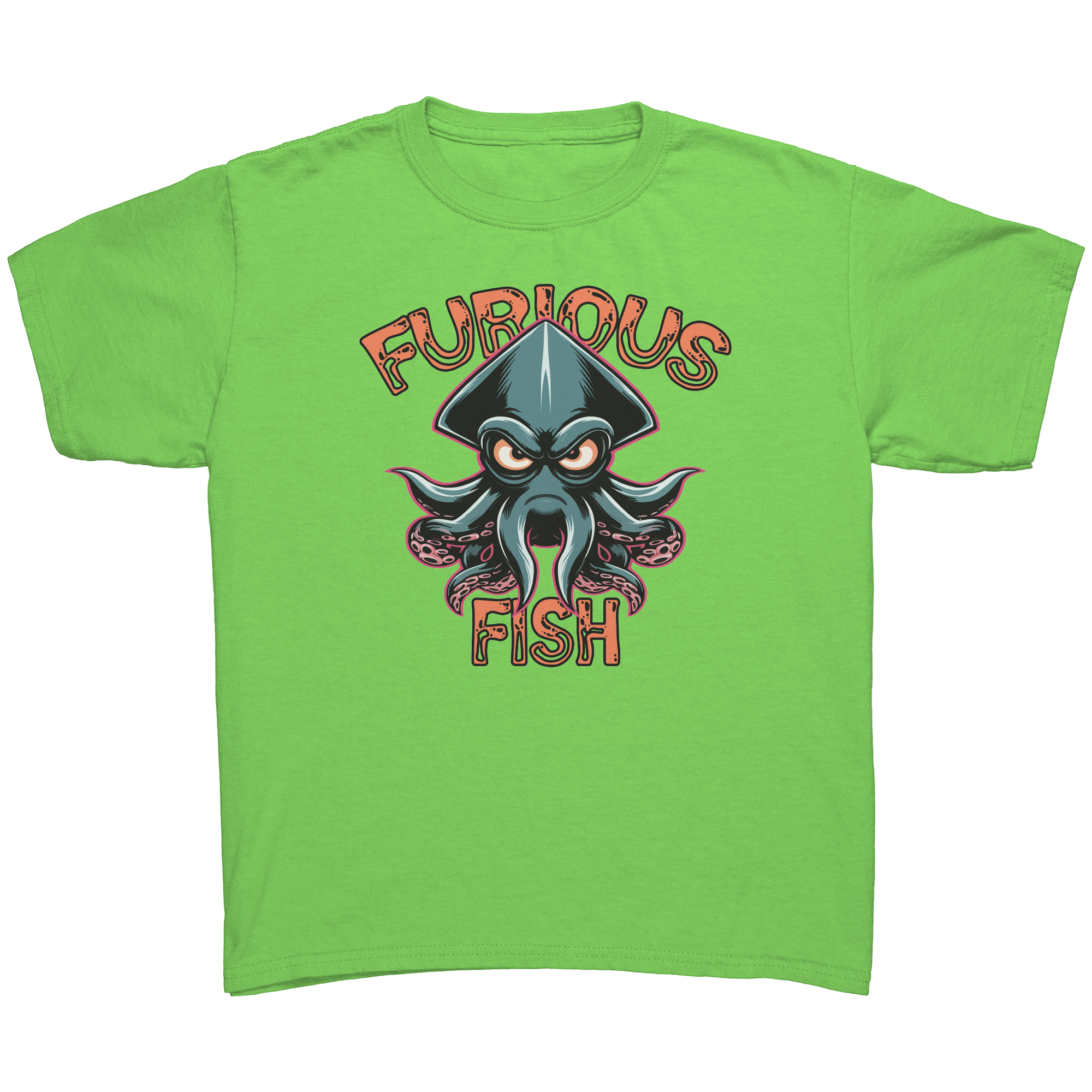 Dive into Fun with Squiggles the Squid! - Furious Fish (Children's Unisex)