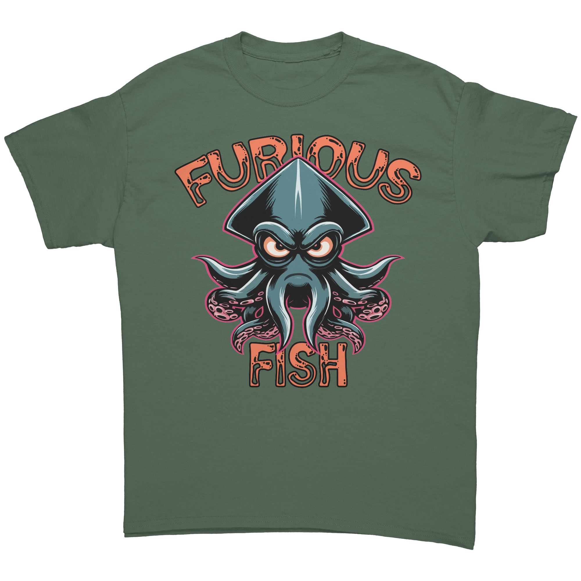 Dive into Fun with Squiggles the Squid! - Furious Fish (Adult Unisex)