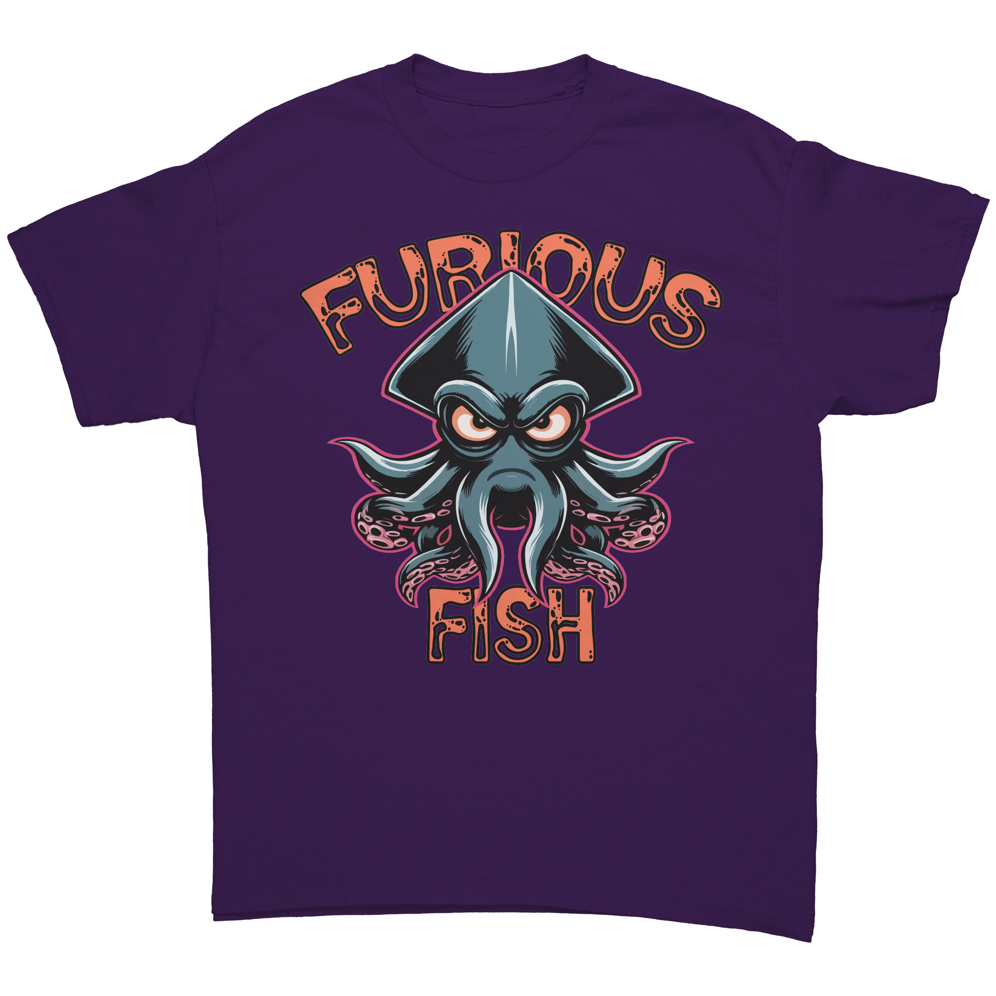 Dive into Fun with Squiggles the Squid! - Furious Fish (Adult Unisex)