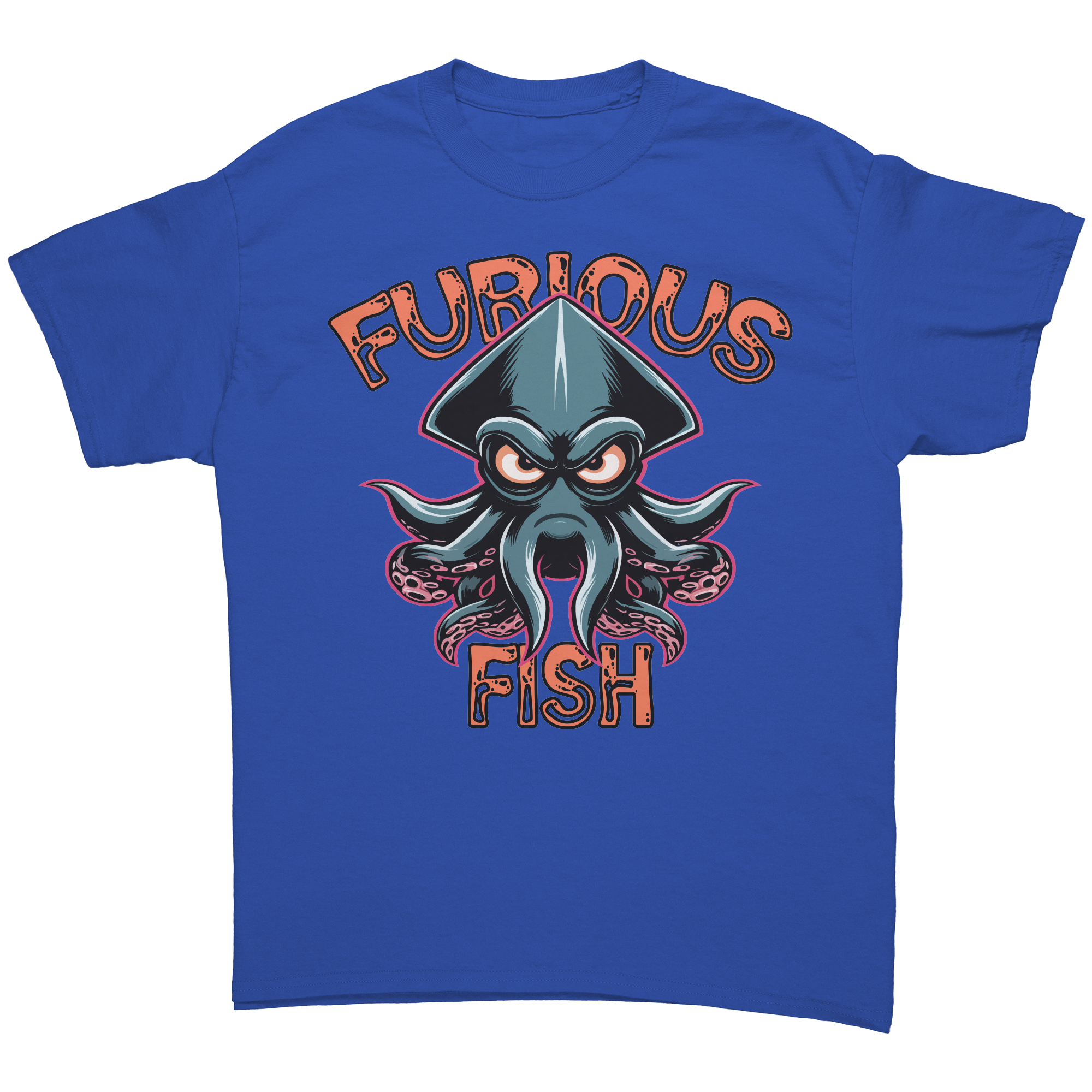 Dive into Fun with Squiggles the Squid! - Furious Fish (Adult Unisex)