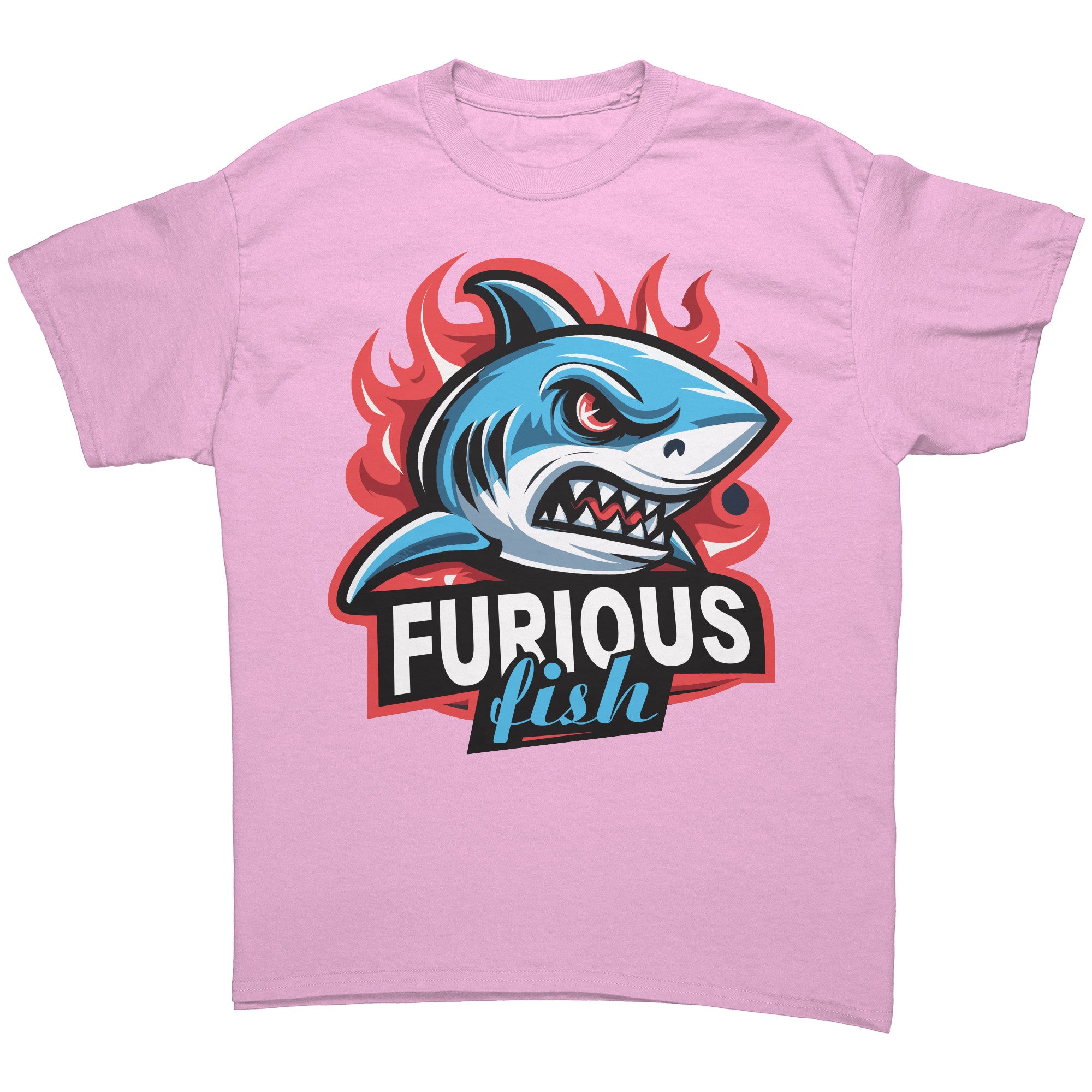 Dive into fierce fashion with Sammy the Shark - Furious Fish Brand (Adult Unisex)