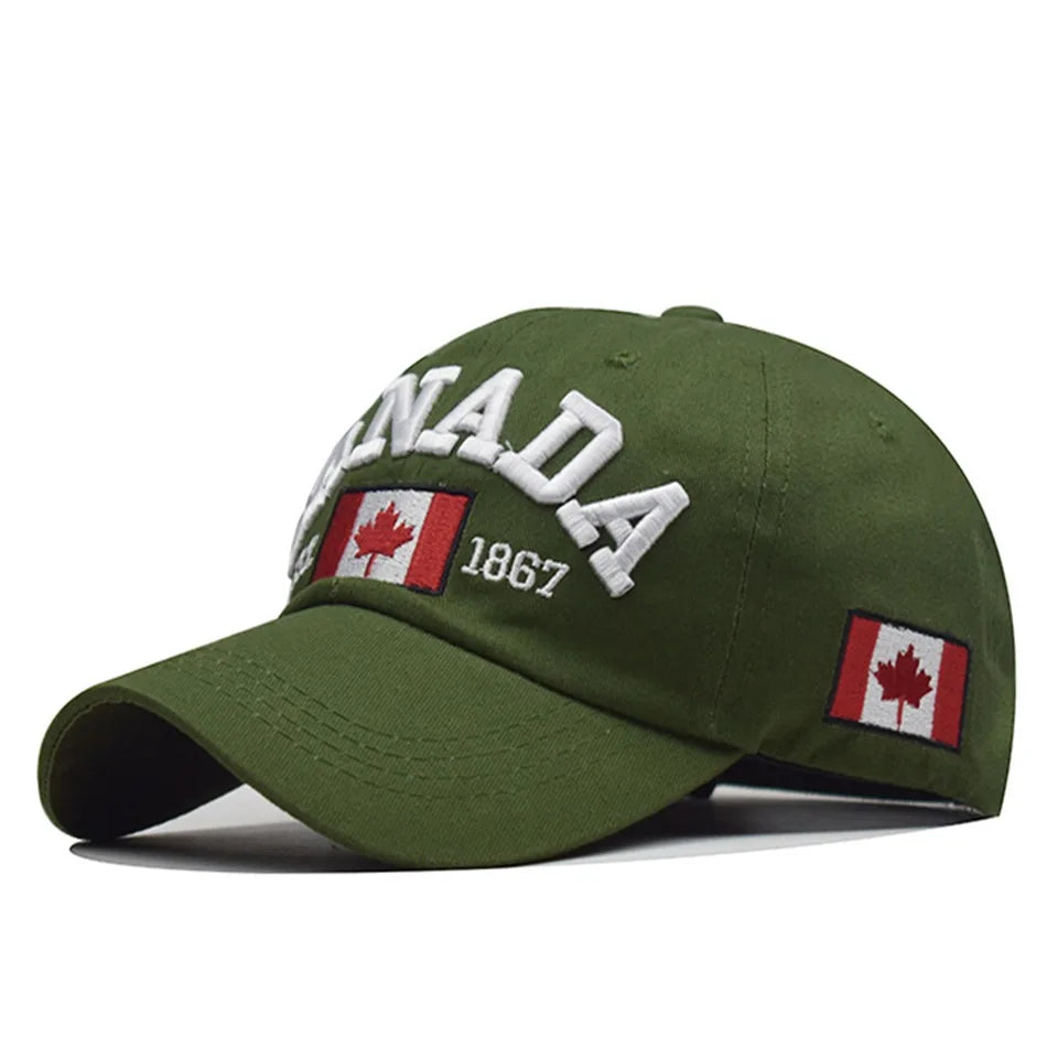 Unisex Denim Style Baseball Cap – Canada Motif