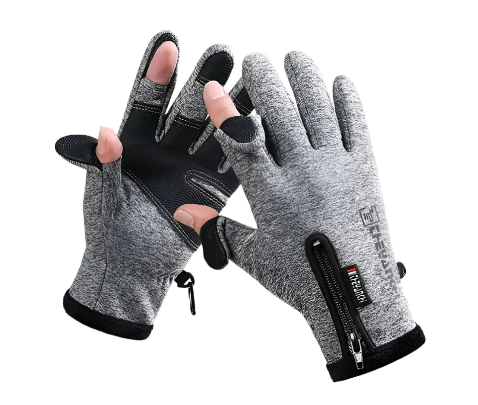 Winter Fishing Gloves - Two-Finger Exposed Design
