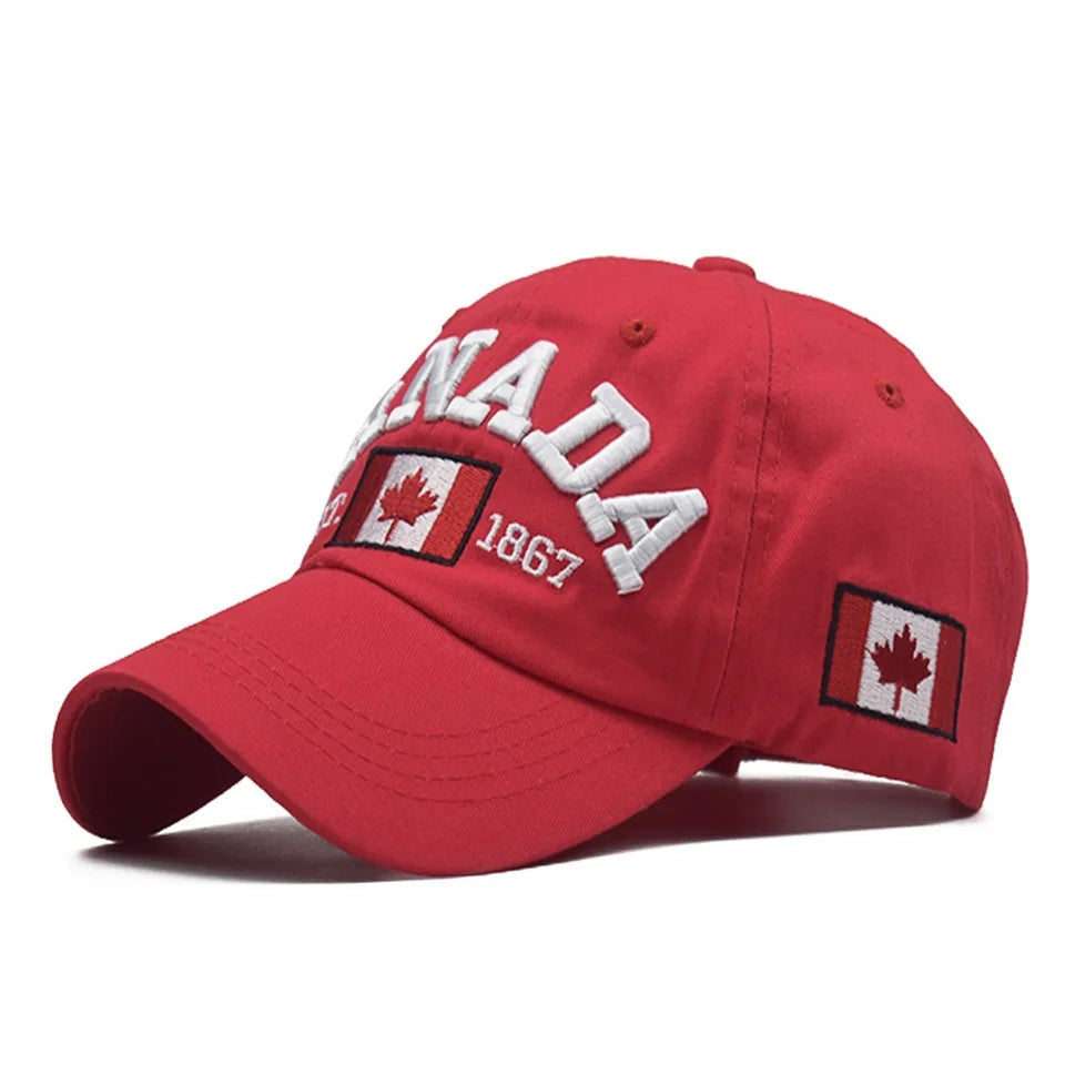 Unisex Denim Style Baseball Cap – Canada Motif