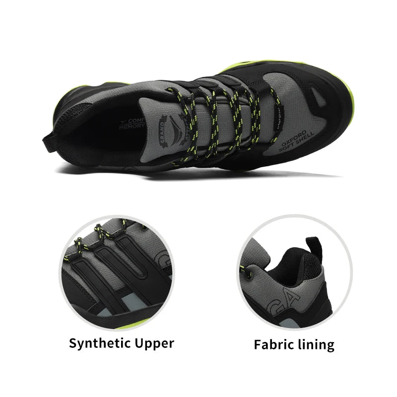 Grand Attack Waterproof Outdoor Hiking Shoes – Non-Slip Trekking Sneakers