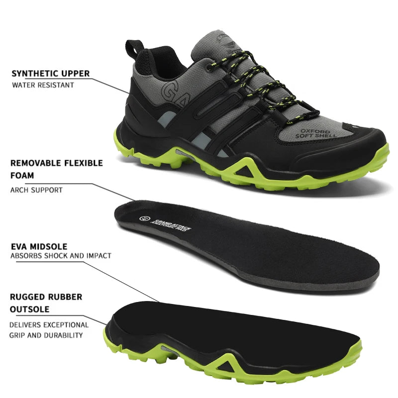 Grand Attack Waterproof Outdoor Hiking Shoes – Non-Slip Trekking Sneakers