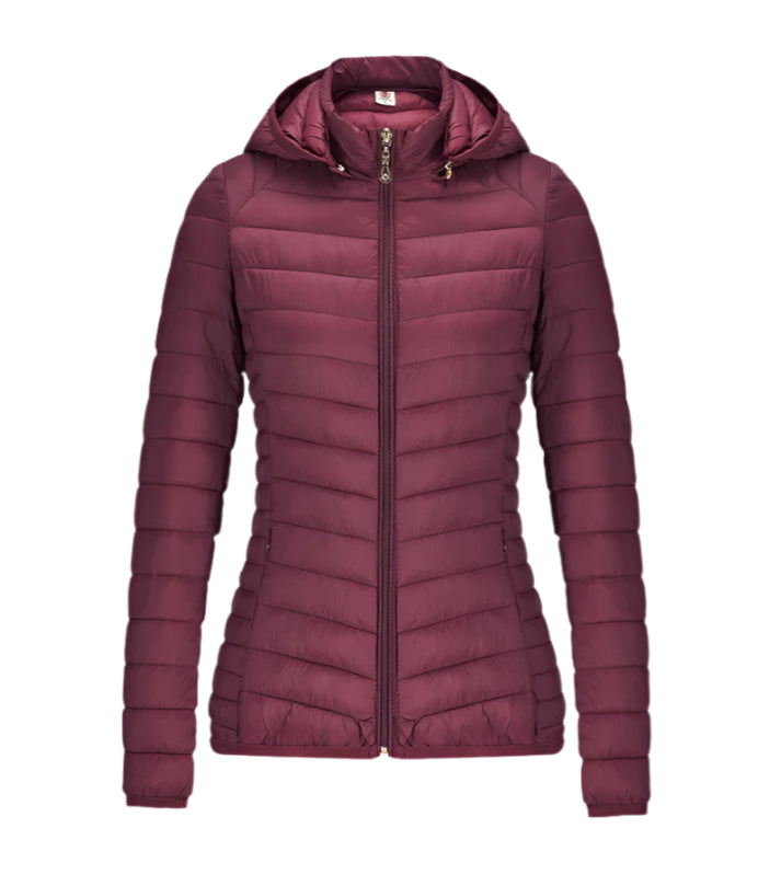 Women’s Lightweight Hooded Puffer Jacket – Warm, Waterproof & Stylish