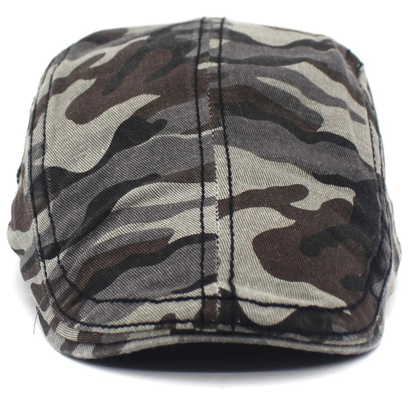Camouflage Print Newsboy Caps – Stylish and Functional